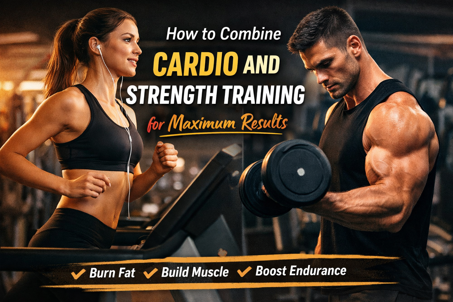 Person performing a workout combining cardio and strength training exercises for maximum fitness results