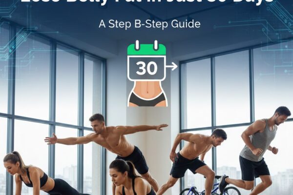 5 simple home exercises for belly fat loss in 30 days challenge