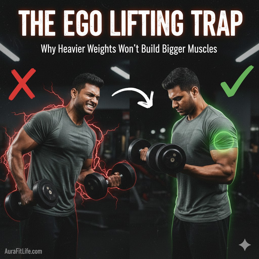 The Ego Lifting Trap: Why Perfect Form Beats Heavy Weights for Muscle Growth